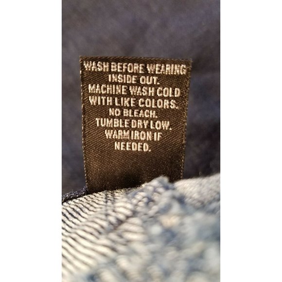 Roz and Ali Women's Flap Pocket Jeans Size 8 Average Dark Wash Whiskering - Picture 9 of 10